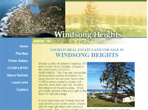 Windsong Heights Yachats Subdivision